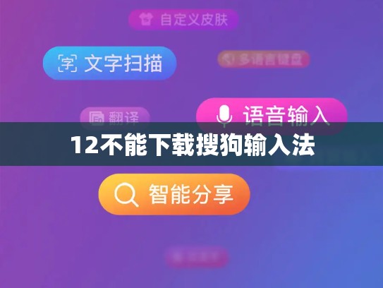 12不能下载搜狗输入法