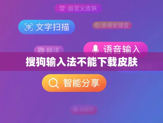 搜狗输入法不能下载皮肤