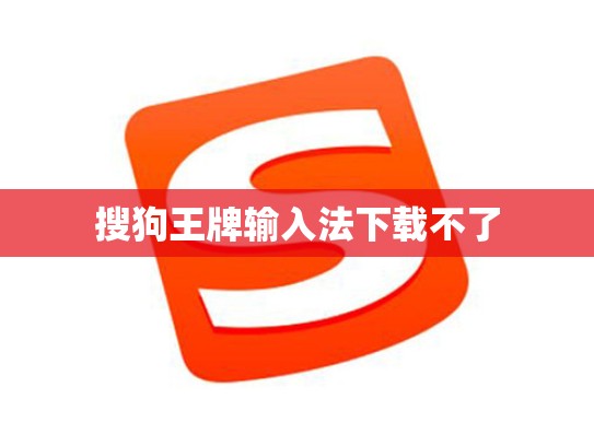 搜狗王牌输入法下载不了