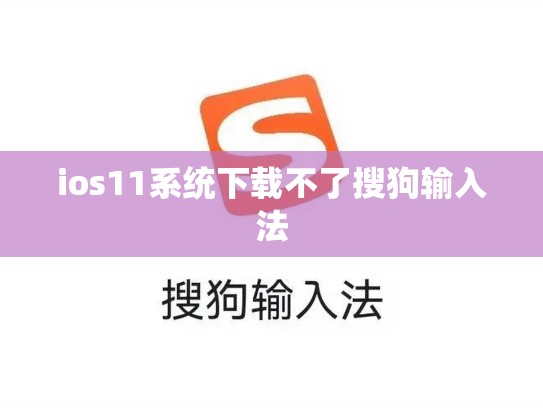 ios11系统下载不了搜狗输入法