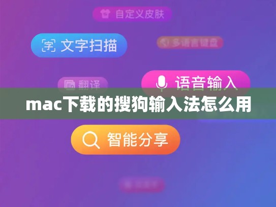 mac下载的搜狗输入法怎么用