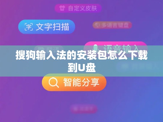 搜狗输入法的安装包怎么下载到U盘