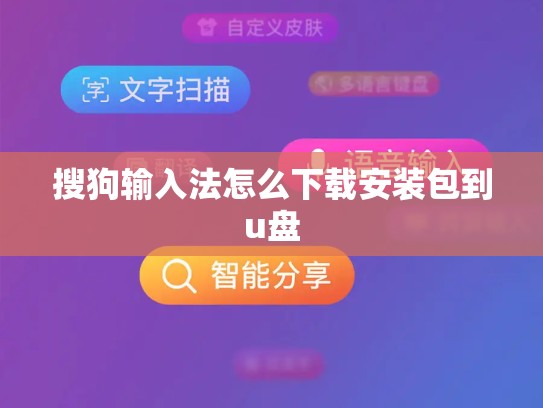 搜狗输入法怎么下载安装包到u盘