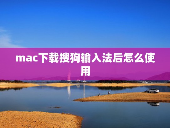 mac下载搜狗输入法后怎么使用