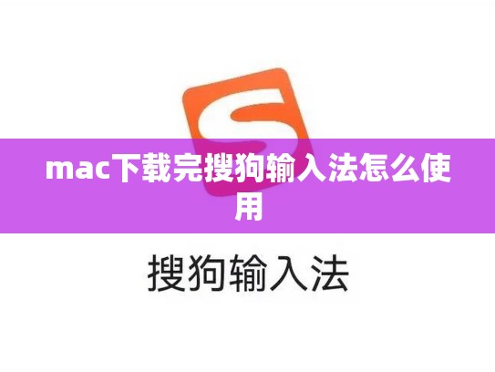 mac下载完搜狗输入法怎么使用