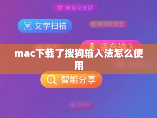 mac下载了搜狗输入法怎么使用