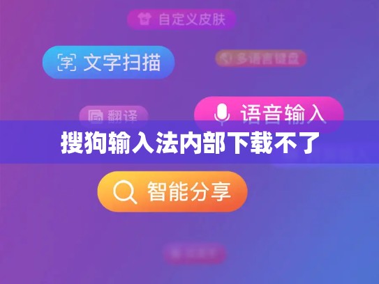 搜狗输入法内部下载不了