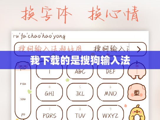 我下载的是搜狗输入法