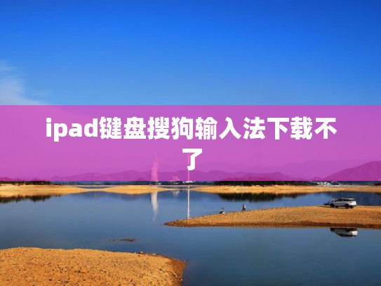 ipad键盘搜狗输入法下载不了
