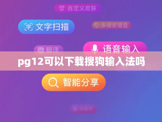 pg12可以下载搜狗输入法吗