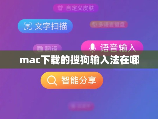 mac下载的搜狗输入法在哪