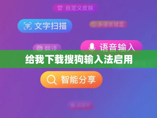 给我下载搜狗输入法启用