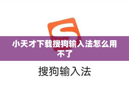 小天才下载搜狗输入法怎么用不了