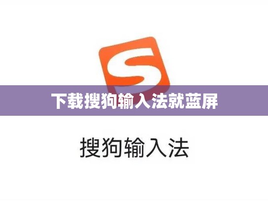 下载搜狗输入法就蓝屏